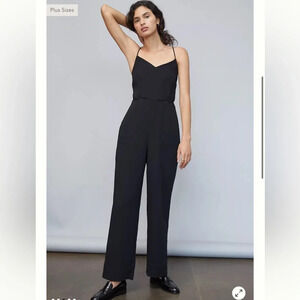 Anthropologie | Maeve Black Magdalena Jumpsuit Size 8